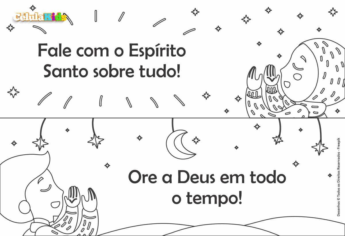 Desenhos bíblicos para Colorir – Célula Kids