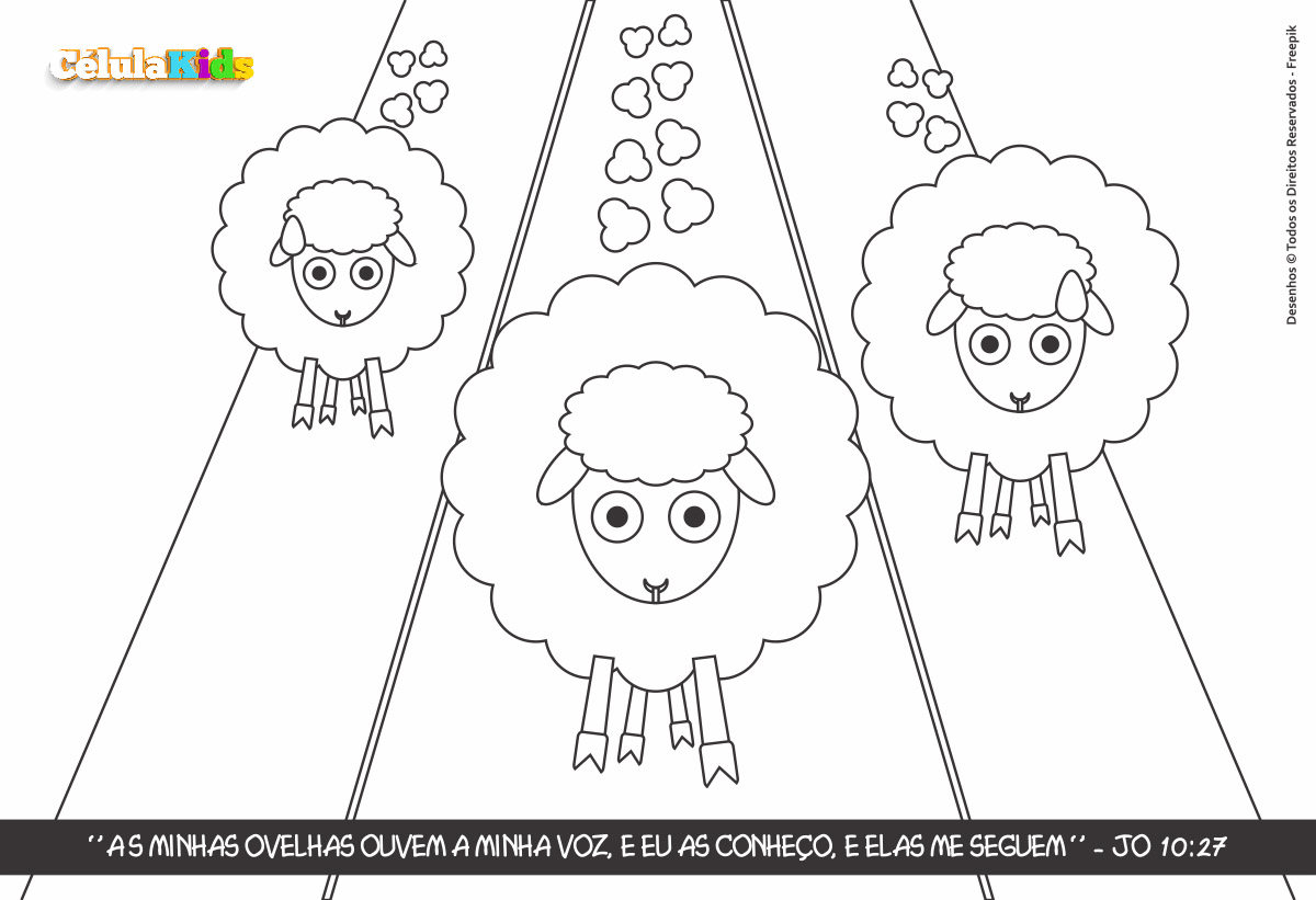 30 Desenhos de Ovelhas para Colorir e Pintar - Online Cursos Gratuitos