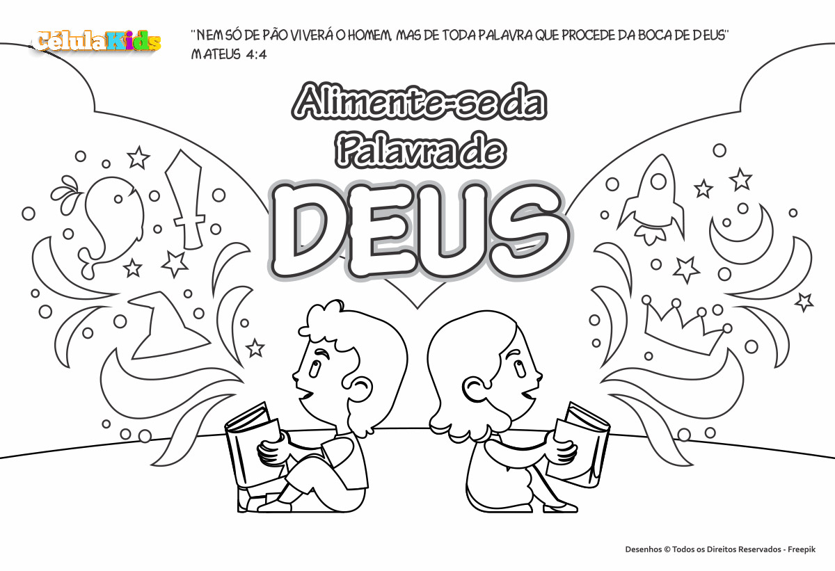 Desenhos bíblicos para Colorir – Célula Kids